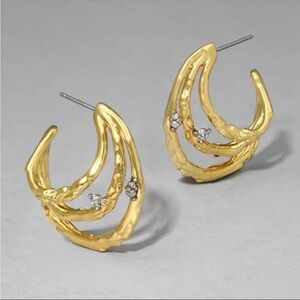 Alexis Bittar Brut Thorn Orbit Hoop Earrings